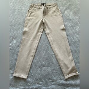 Women stretch jeggins, cream color, size medium, Like an Angel